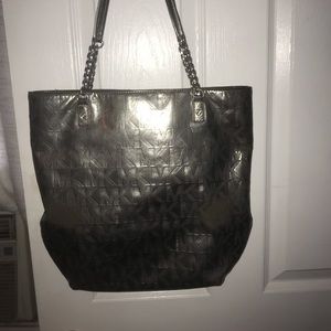 Michael Kors pewter tote